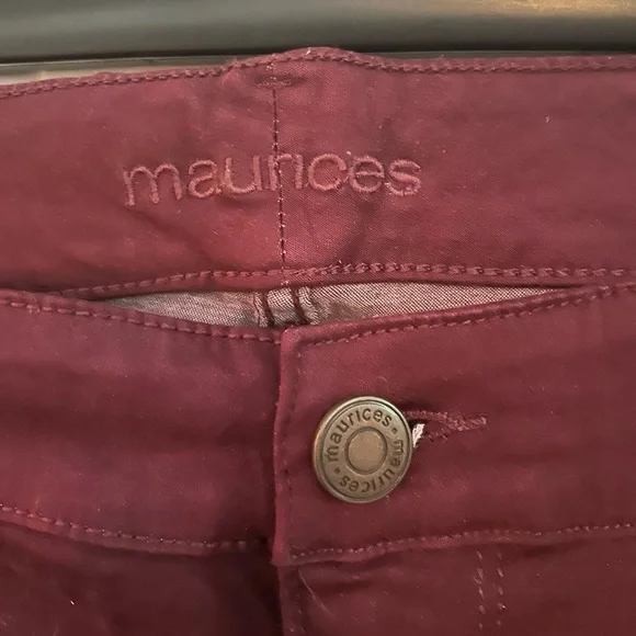 Maurices Skinny Stretch Jeggings in Plum Purple - Picture 5 of 6